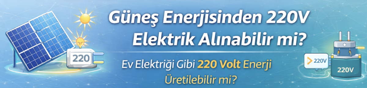 Güneş Enerjisinden 220V Elektrik Alınabilir mi?