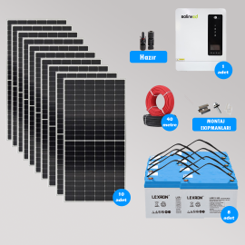 CKS ENERJI  6.2 kW Hazır Solar Paket Kolay Kurulum(MAKSİMUM PAKET)