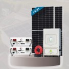 Şebeke Destekli On-Grid Hibrit Solar Güneş Enerji Sistemi 8kW Monofaze (4.4kWh)