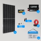 Mini Bağ Evi ve Karavan Solar Güneş Enerji Sistemi 1200W Depolama