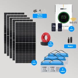 CKS ENERJI 4kW Hazır Solar Paket Kolay Kurulum (MAKSİMUM PAKET)
