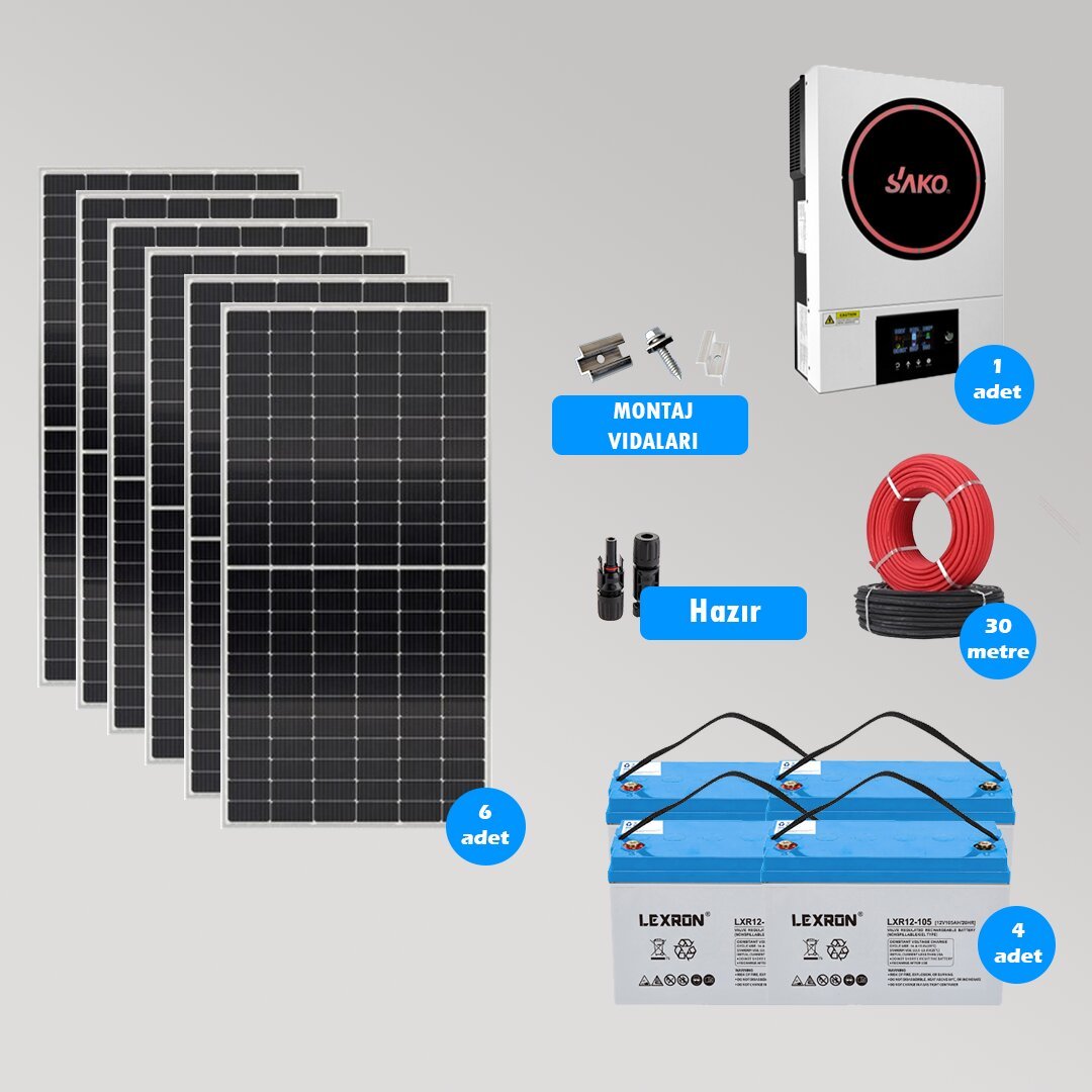 CKS ENERJI 6.2 kW Hazır Solar Paket Kolay Kurulum (ORTA PAKET)