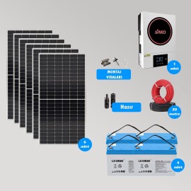 CKS ENERJI 6.2 kW Hazır Solar Paket Kolay Kurulum (ORTA PAKET)