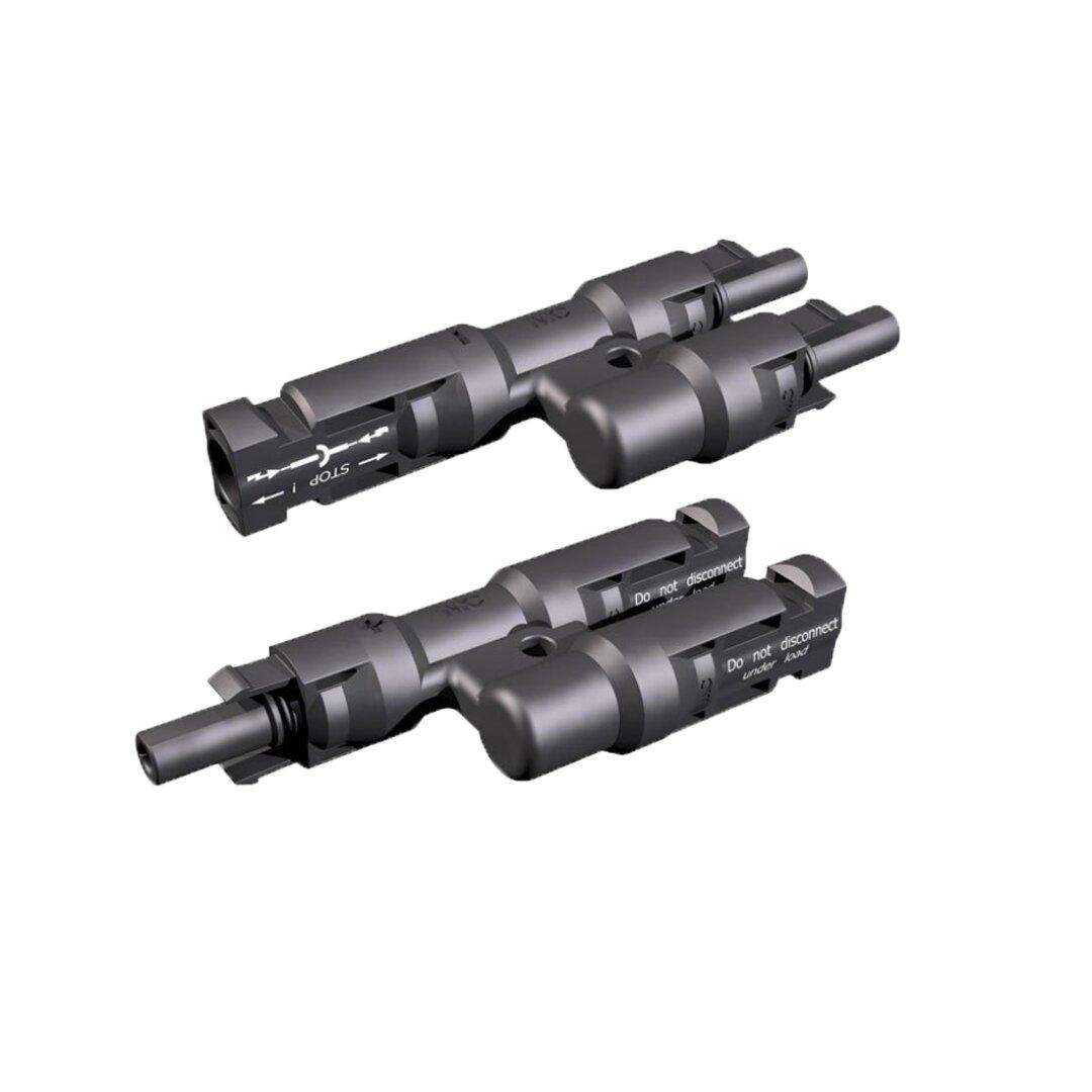 MC4 2'li Paralel Konnektör (2 In 1) 30A 1500V DC IP67 Güneş Paneli Bağlantı Aparatı