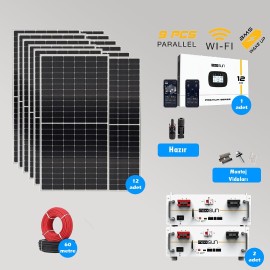 CKS ENERJI 12 kW Lityum Akülü Hazır Solar Paket Kolay Kurulum