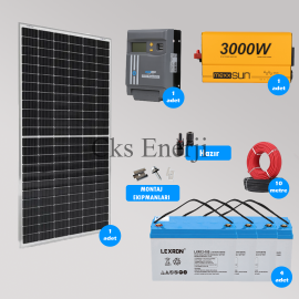 Mini Bağ Evi ve Karavan Solar Güneş Enerji Sistemi 5000W Depolama