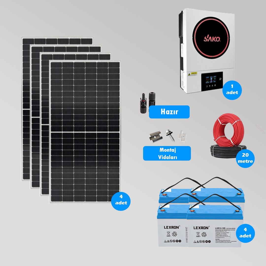 CKS ENERJI 6.2 kW Hazır Solar Paket Kolay Kurulum(MİNİMUM PAKET)