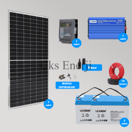 Mini Bağ Evi ve Karavan Solar Güneş Enerji Sistemi 2500W Depolama