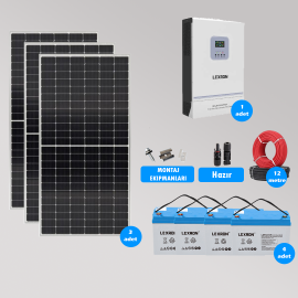 CKS ENERJI 3 kW Hazır Solar Paket Kolay Kurulum(ORTA PAKET)