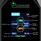Cks Enerjİ Taşınabilir Şarj Cihazı 11 kW 3P-16A Tip-2 5x16A Fiş 380V AC Ev Tipi Dönüştürücü Kablo ve Taşıma Çantası Hediyeli ( 10 METRE KABLO)