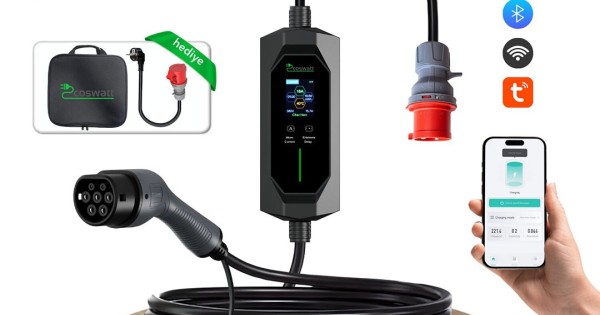 Cks Enerjİ Taşınabilir Şarj Cihazı 11 kW 3P-16A Tip-2 5x16A Fiş