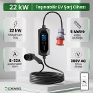 Cks Enerji 22 Kw Taşınabilir Hızlı Araç Şarj İstasyonu Çanta ve Dönüştürücü Hediyeli (YERLİ ÜRETİM)