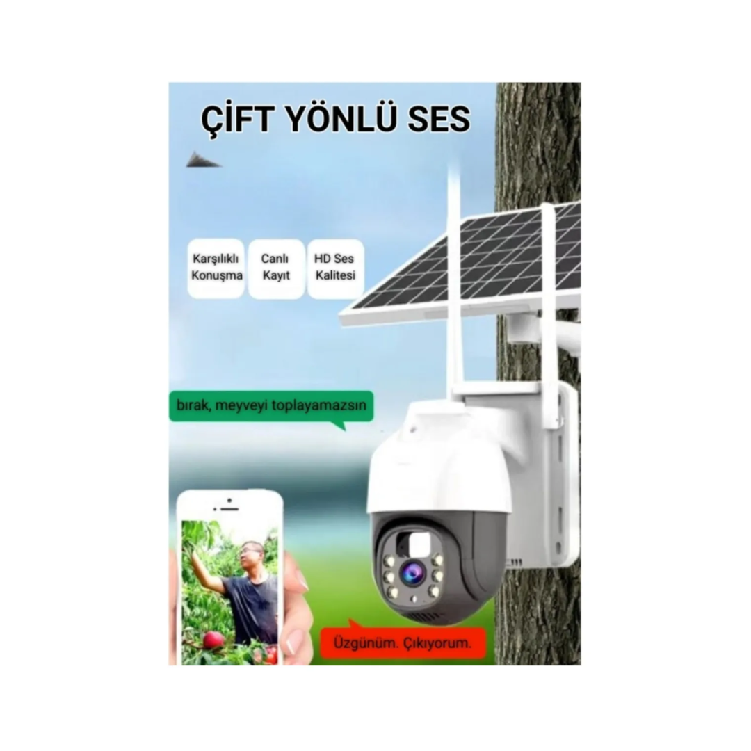 CksEnerji 3Mp 4G Sim Kartlı Güneş Enerjili 360° Hareketli Akıllı Kamera Uygulama Kontrol CksEnerji 3Mp 4G Sim Kartlı Güneş Enerjili 360° Hareketli Akıllı Kamera Uygulama Kontrol
