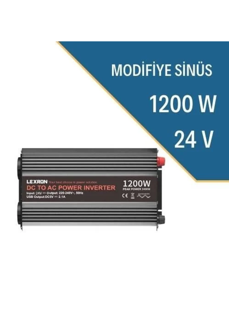 LEXRON 1200W 24V Modıfıye Sınus Inverter