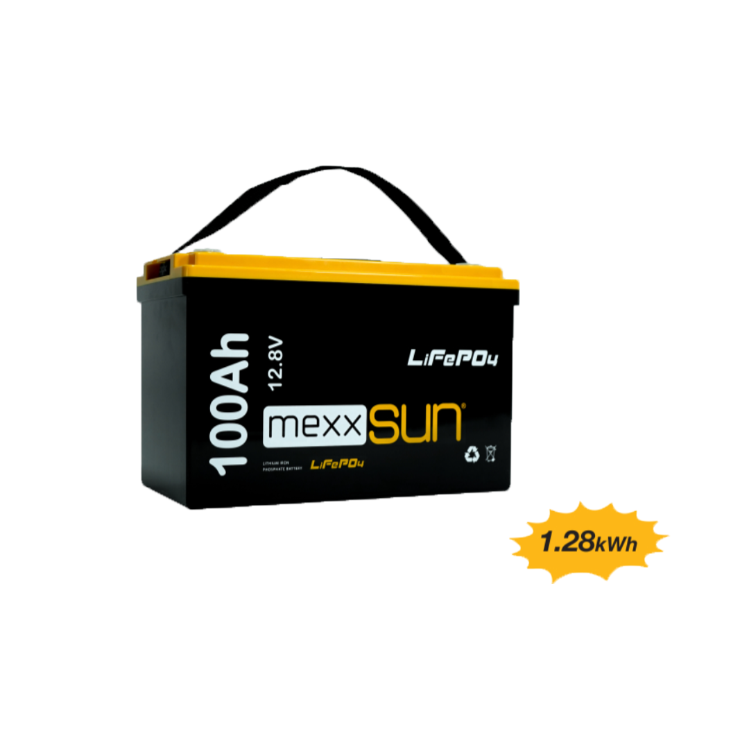 Mexxsun 12,8 V 100 Ah Lityum Demir Fosfat Akü LiFePo4