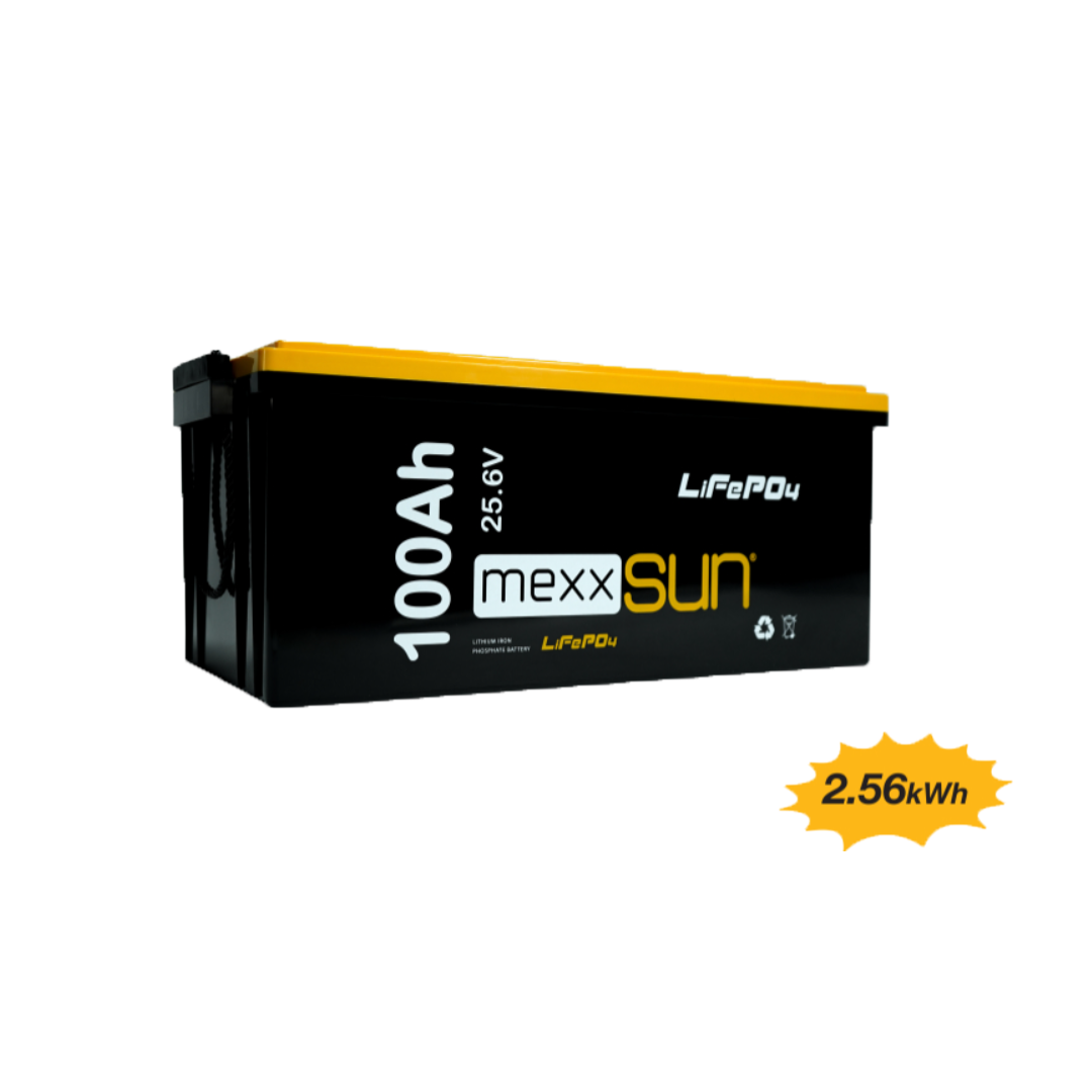 Mexxsun 25.6 V 100 Ah Lityum Akü LiFePo4