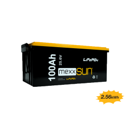 Mexxsun 25.6 V 100 Ah Lityum Akü LiFePo4