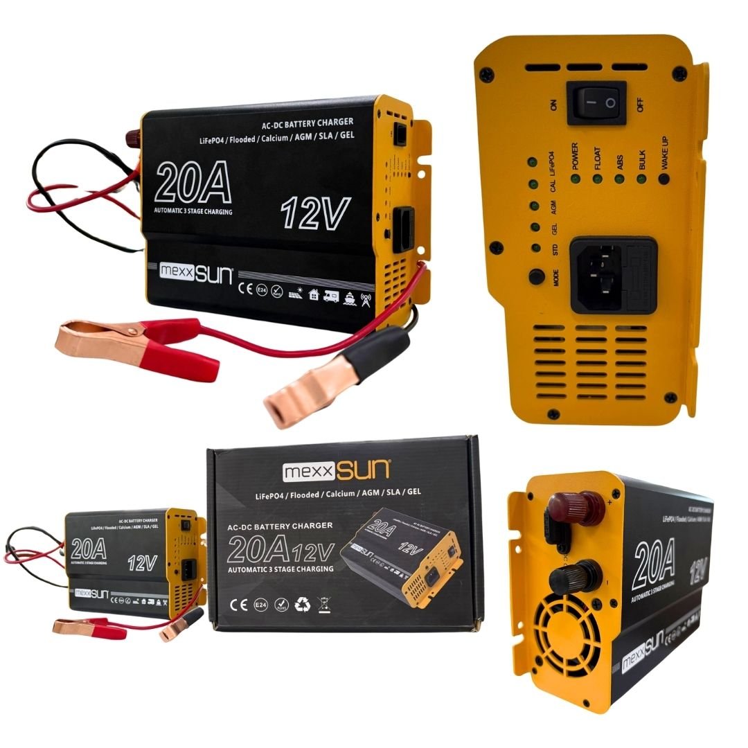 Akü Şarj Cihazı AC-DC 12V - 20A Tüm Akülerle Uyumlu (2 Yıl Garanti)