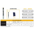 DC Pompa 0.4 Hp / 300W / 24V DC Solar Dalgıç Pompa