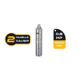 DC Pompa 0,8 Hp 600W Screw Type DC Solar Dalgıç Pompa