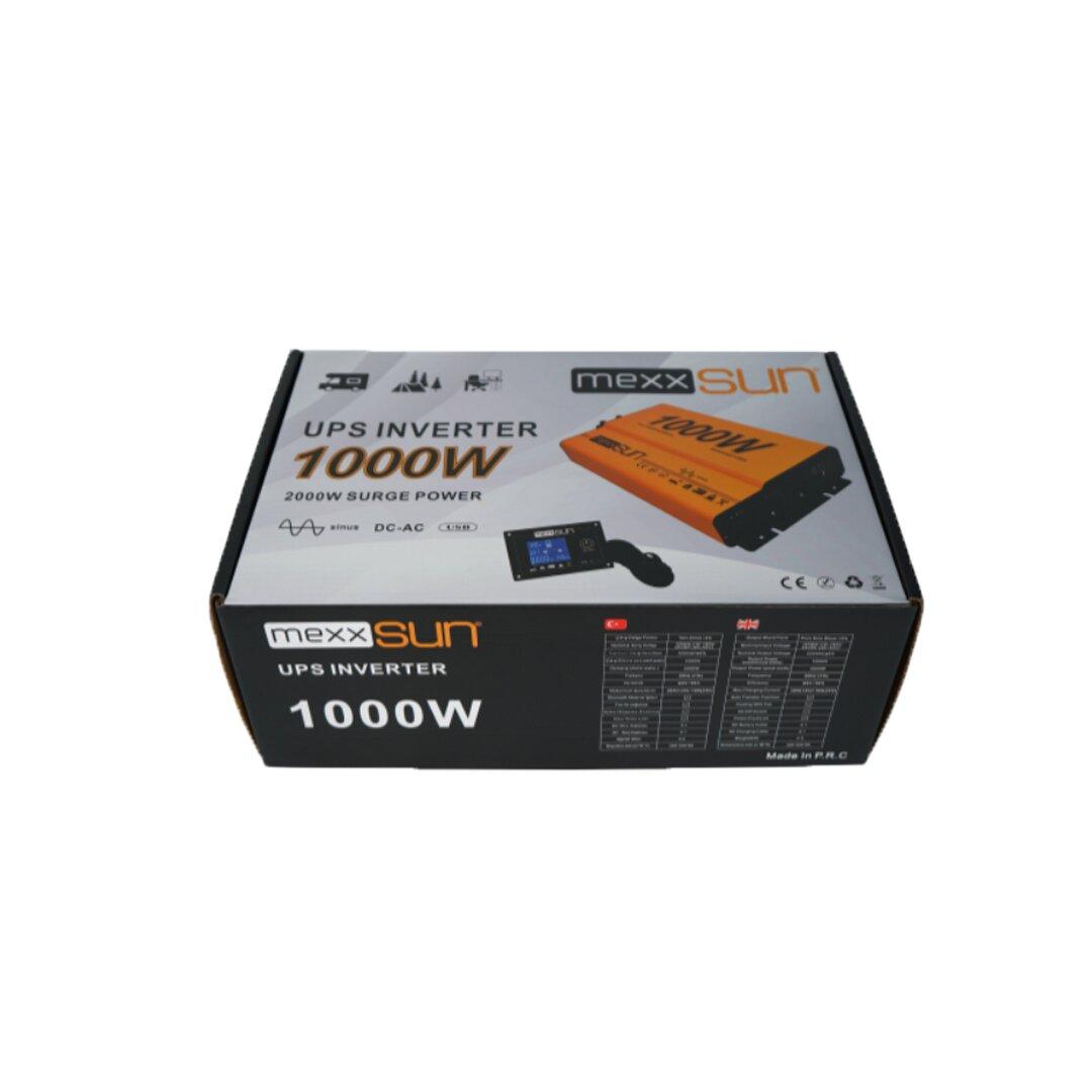 12V Volt - 1000W Watt Tam Sinüs Şarjlı (UPS) İnverter (220V Çevirici)