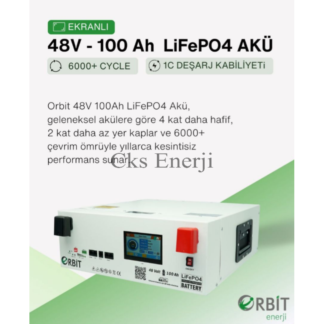 48V 100Ah Kasa Tipi Lityum Akü LiFePO4 Batarya Ekranlı 48V 100Ah Kasa Tipi Lityum Akü LiFePO4 Batarya Ekranlı