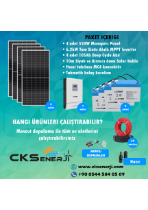 CKS ENERJI 6.2 kW Hazır Solar Paket Kolay Kurulum(MİNİMUM PAKET)