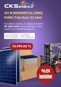 455W Monoperc Güneş Paneli Palet Bazlı(22 Adet)