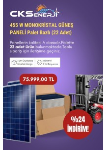 455W Monoperc Güneş Paneli Palet Bazlı(22 Adet)