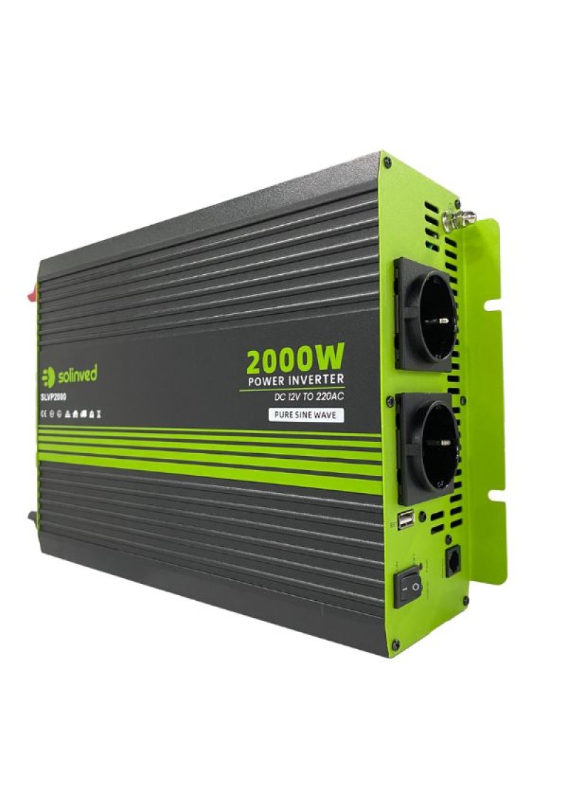 SOLINVED Inverter Tam Sinüs SLVP Serisi 2000W 12V