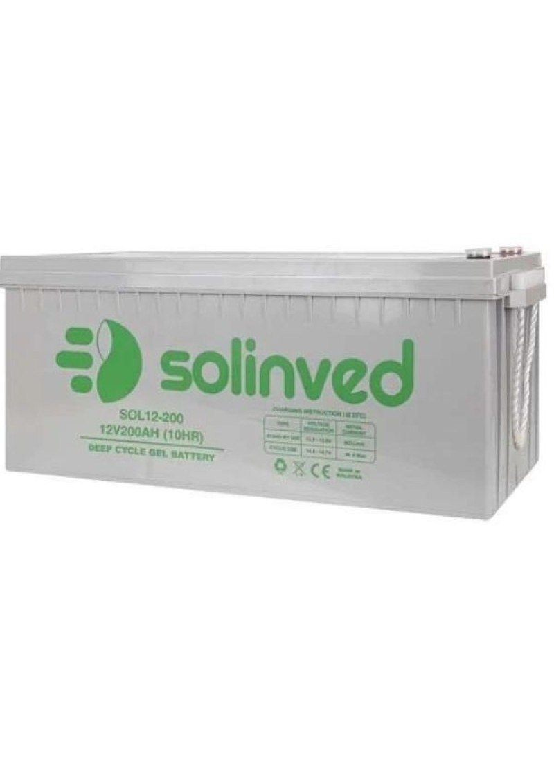 SOLINVED Jel Akü 12V 200Ah