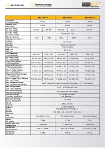 MEXXSUN İnverter Tam sinüs 12V 2000W