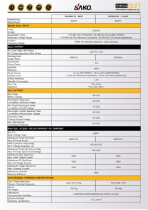 SAKO İnverter Sunon IV 11kVA 48V (450VDC)