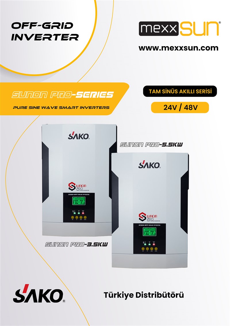 SAKO İnverter Sunon Pro 3.5kW 24V (450VDC)