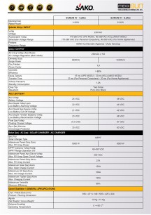 SAKO İnverter Sunon IV 4.2kW Tam Sinüs Akıllı 24V 4200W