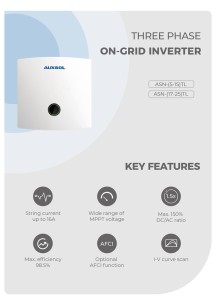 AUXSOL İnverter 25kW Trifaz