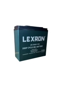 LEXRON Solar Jel Akü  24Ah 12V 181x77x170