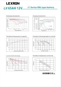 LEXRON Solar Jel Akü 65 Ah 12V 348x167x178
