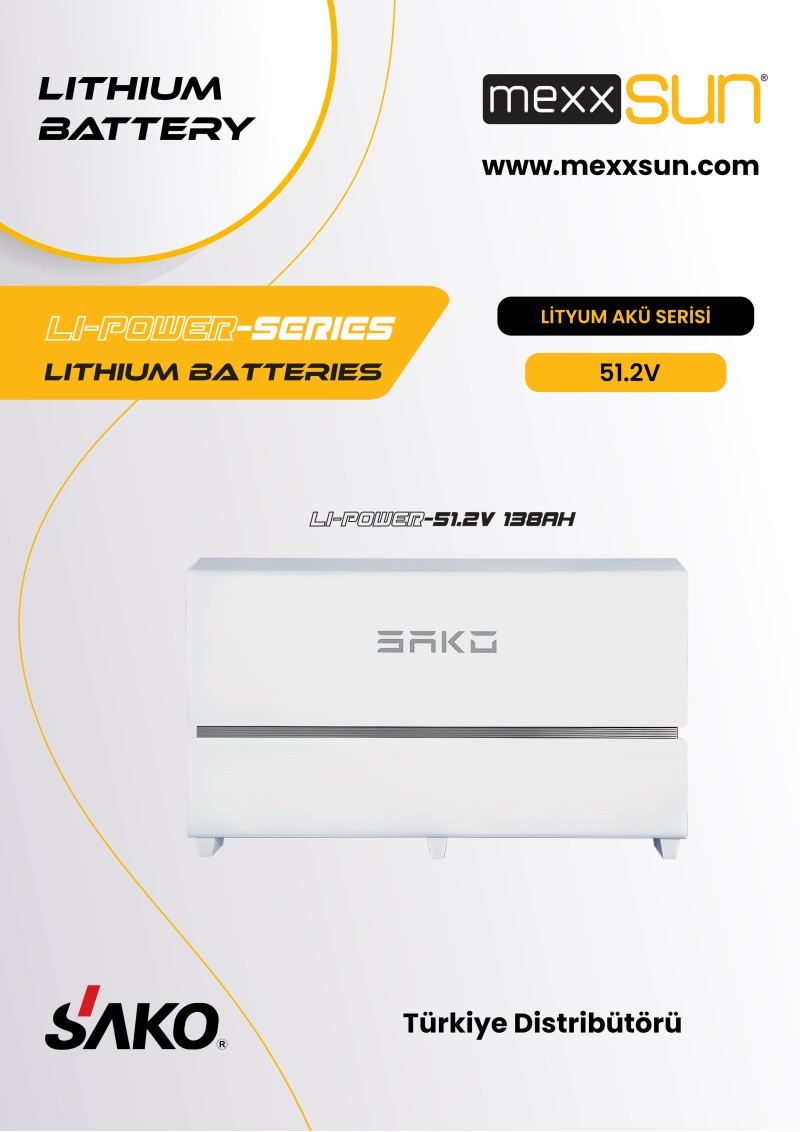 SAKO Lityum Aküler Li-Power 51,2V 138Ah (LiFePo4)