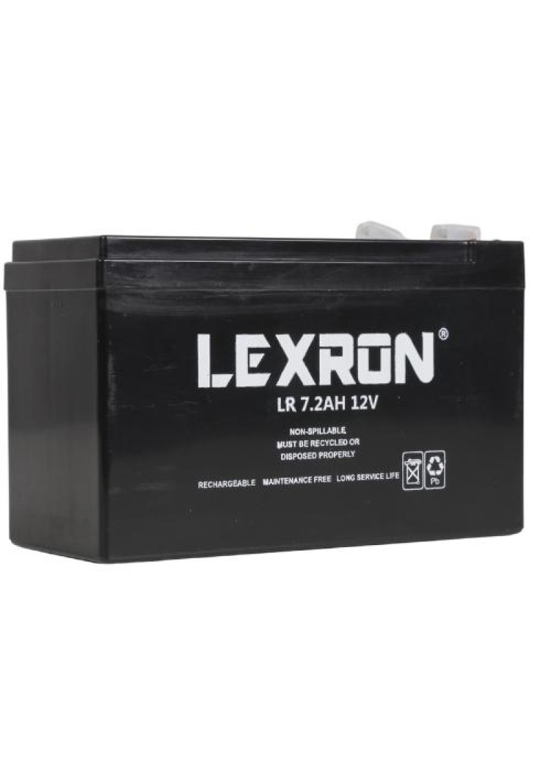 Lexron Kuru Tip Akü 7.2Ah Amper 12V 152x65x100