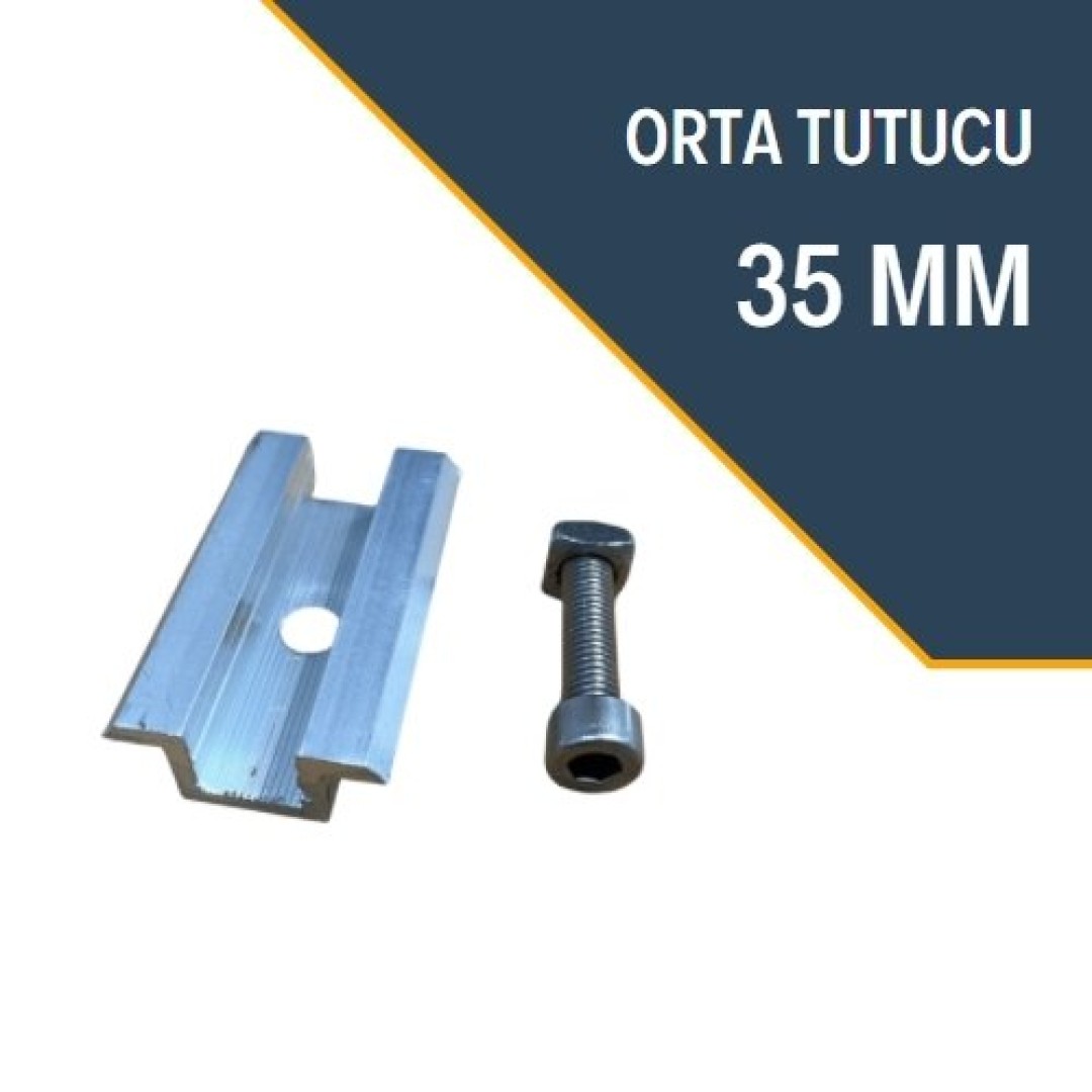 Orta Tutucu 35mm Uygun Aliminyum (50 Adet) Orta Tutucu 35mm Uygun Aliminyum (50 Adet)