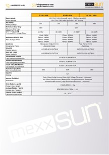 MEXXSUN Şarj Kontrol Cihazı PC18F 100A MPPT 12/24/36/48V