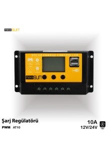 MEXXSUN Şarj Kontrol Cihazı PWM 10A 12/24V (AT10)