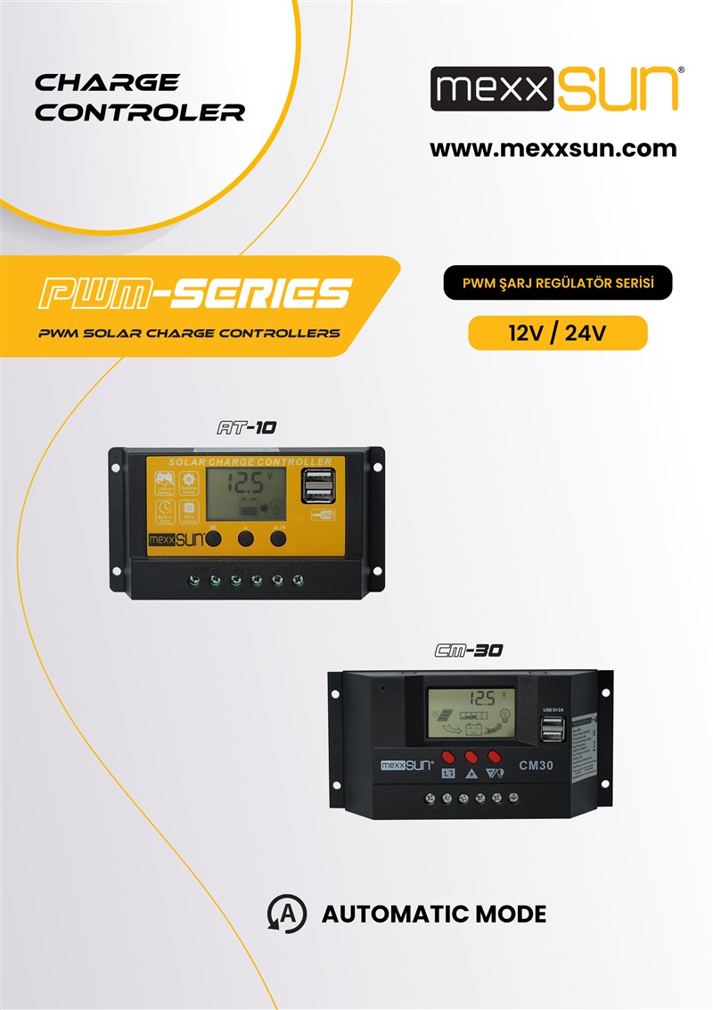 MEXXSUN Şarj Kontrol Cihazı PWM 10A 12/24V (AT10)