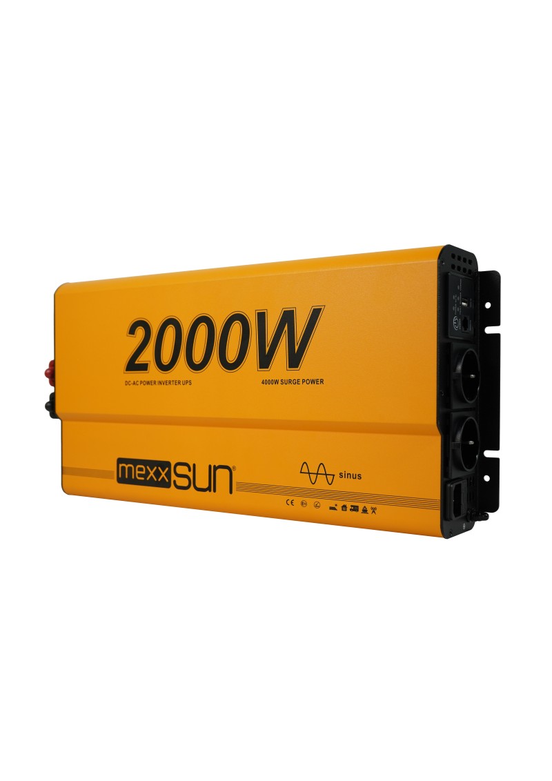 MEXXSUN İnverter Tam Sinüs UPS (Remote Ekran) 12V 2000W