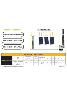 MEXXSUN DC Pompa 1.6Hp 1300W 110V (4DC6-112-110-1300)