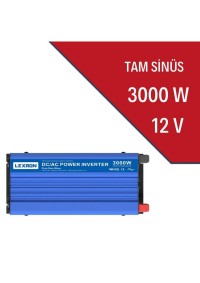 LEXRON İnverter 3000W 12V Tam Sinüs