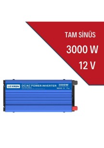 LEXRON İnverter 3000W 12V Tam Sinüs