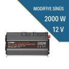 LEXRON 2000W-12V Modifiye Sinüs İnverter LEXRON 2000W-12V Modifiye Sinüs İnverter