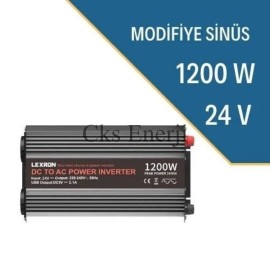 LEXRON 1200W-24V Modifiye Sinüs İnverter